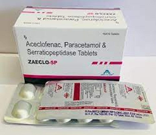 Aceclofenac Paracetamol Zaeclo-Sp Tablets