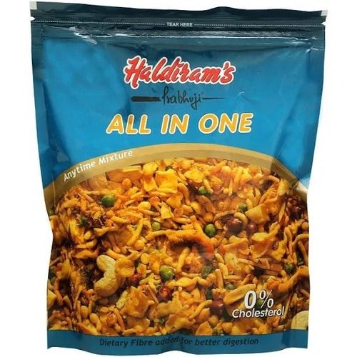 Pack Of 200Gram 0% Cholesterol Haldiram All In One Mixture Namkeen  Carbohydrate: 47.95 Grams (G)