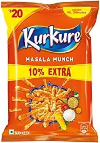 Pack Of 50 Gram Crispy And Crunchy Spicy Masala Munch Kurkure Namkeen
