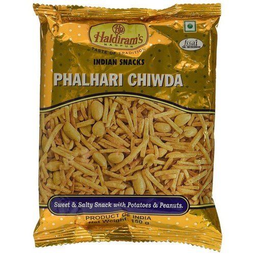 5 Months Shelf Life Sweet And Salty 50 Gram Haldiram Phalhari Chiwda Namkeen Carbohydrate: 2.3 Percentage ( % )