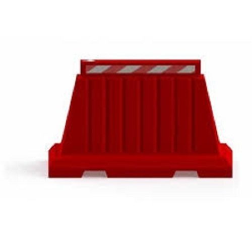 Sturdy Construction Red PVC Plastic Road Barrier