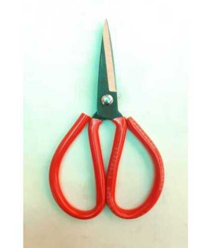 Plastic Stationery Scissors For Office, School And Home Usage, Red Color