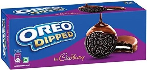  150 Gram Cadbury Oreo Dipped Chocolate Sandwich Cream Biscuits 