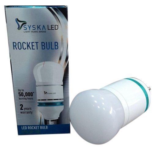 Long Lasting High Power Eco Friendly And Cost Effective Syska Led Rockket Bulb Body Material: Ceramic