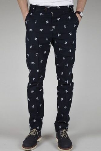 Stylish Classic Fashionable Comfortable And Long Lasting Mens Printed Trousers