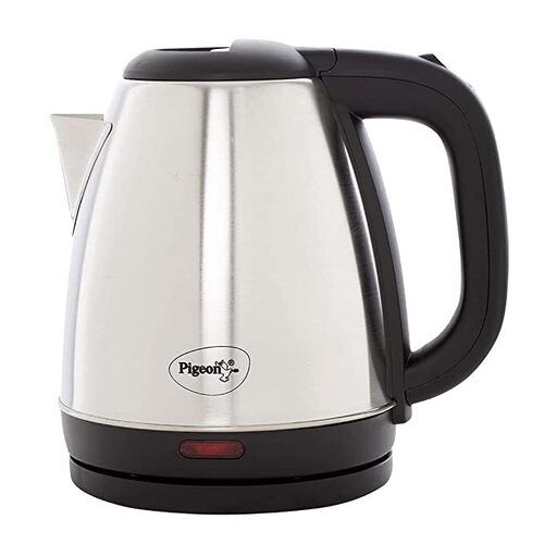 Automatic Cut Off Silver Color Pigeon Amaze Plus Electric Kettle With 6 Months Warranty 