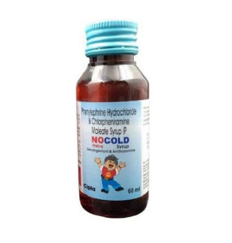 Cipla Nocold Phenylephrine Hydrochloride And Chlorpheniramine Maleate Syrup, Net Vol. 60Ml General Medicines