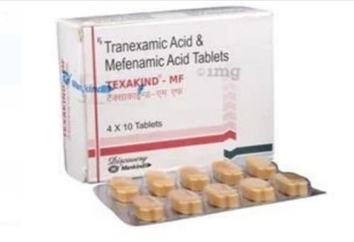 Exakind-Mf Tranexamic Acid And Mefenamic Acid Tablets Pack Of 4x10 Tablets
