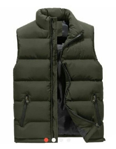 Mens Comfortable And Easily Washable Sleeveless Polyester Winter Jacket, Large Size  Age Group: 21-30