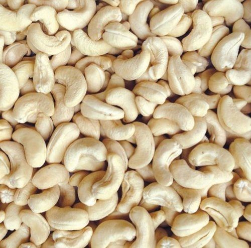 Indian Origin A Grade Dried Halfmoon Shape 9.2% Moisture Raw White Cashew Nuts