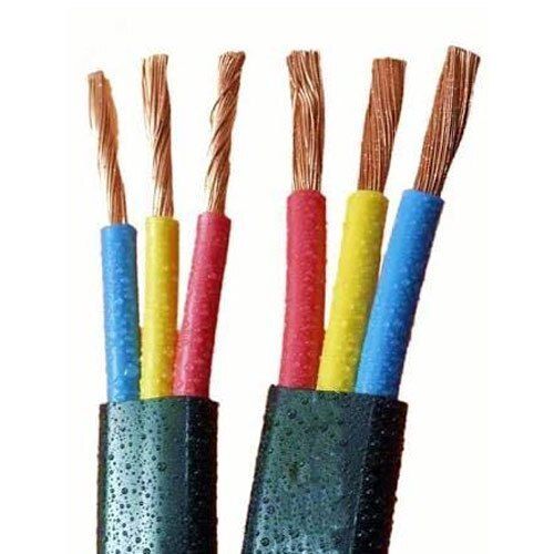 Plain Copper Conductor Extra Fine Stranded Submersible Flat Cable For Electrical Applications  Application: Construction