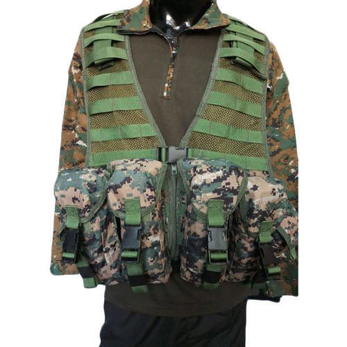 Polyester Fall Protection Stand-Up Collar Free Size Molle Tactical Vest