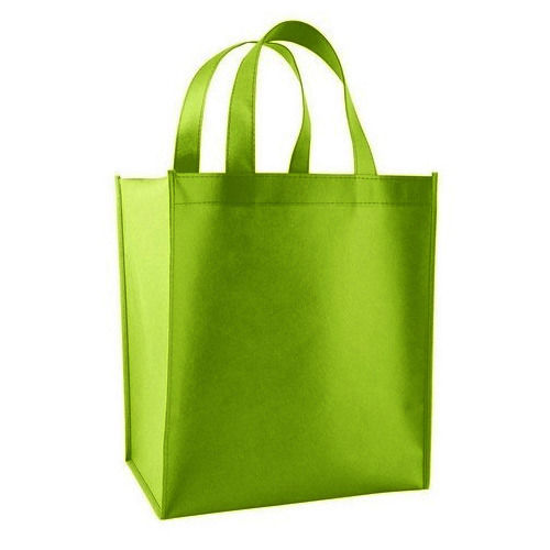 Rectangular Green Plain Non Woven Box Bag