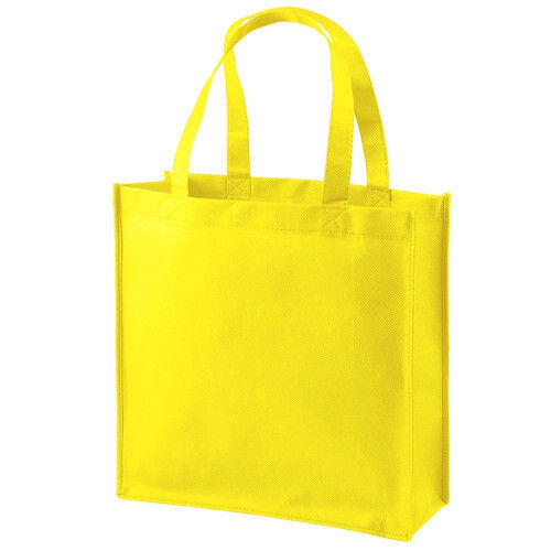 Rectangular Yellow Non Woven Shopping Bag
