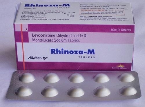 Rhinoza-M Levocetirizine Dihydrochloride And Montelukast Sodium Tablets, 10X10 Blister Pack Medicine Raw Materials