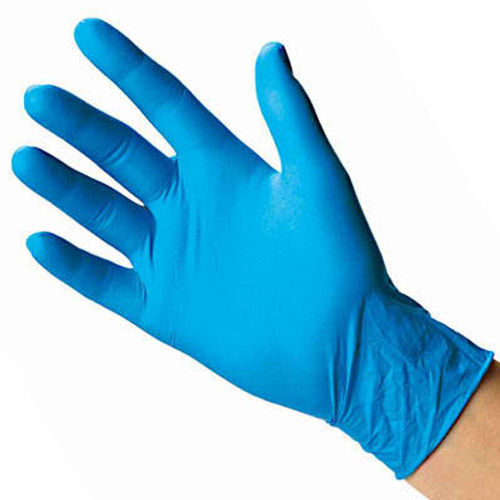 Skyblue Sky Blue Highly Protective Soft And Comfortable Rubber Examination Hand Gloves