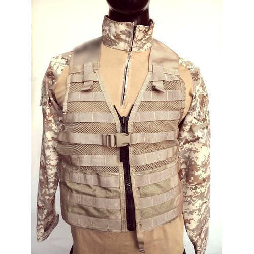 Green Traditional Look And Free Size Polyester Men'S Camo Tactical Vest For Safety 