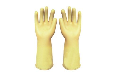 येलो डस्ट फ्री सॉफ्ट और आरामदायक क्विकली वॉशेबल रबर इलेक्ट्रिकल हैंड ग्लव्स