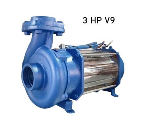 Cast Iron 3 Hp V9 Three Phase Head 51-100M Discharge Flow 1000 Lpm Open Well Submersible Pump