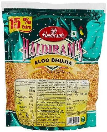 400g Size Yellow Salty And Spicy Haldiram Aloo Bhujia Namkeen