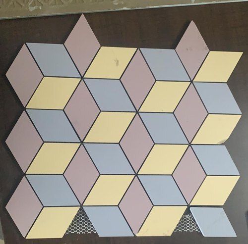 Multi A-Grade Square Shape Non-Slip Vitrified Technic Use Multicolour Floor Tiles For Bathroom