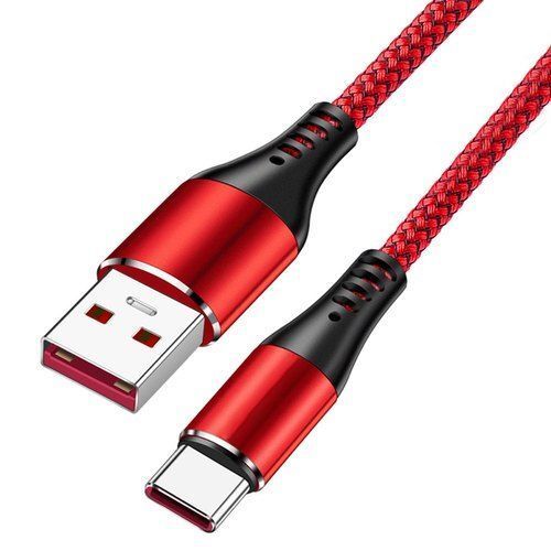 Attractive Unbreakable Cost Friendly Red Color Usb Cable For Devices ...