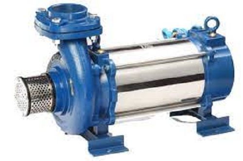 Silver Cylindrical Structure 30 Kilograms Single Phase Openwell Submersible Pumps For Excess Water