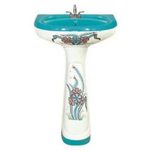 Pp Flower Printed Wash Basin