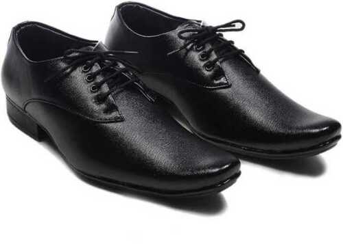 Formal Shoes In Pvc Leather Insole Material And Black Color, For Formal Occasion Heel Size: Low