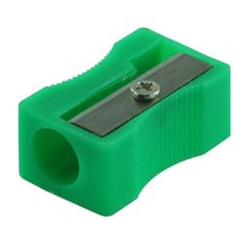 Sleek Design And Comfortable Grip Easy To Use Sharpener For Pencil - Lightweight Rectangular Plastic Tool | Manual And Electric Sharpening Options