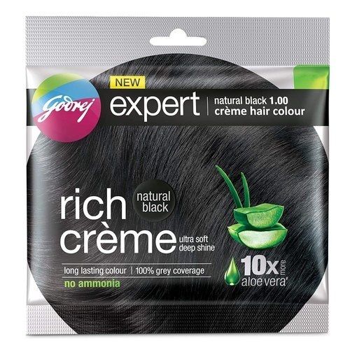 Soft Shiny Long Lasting Results Sachet Pack Aloe Vera Black Hair Color