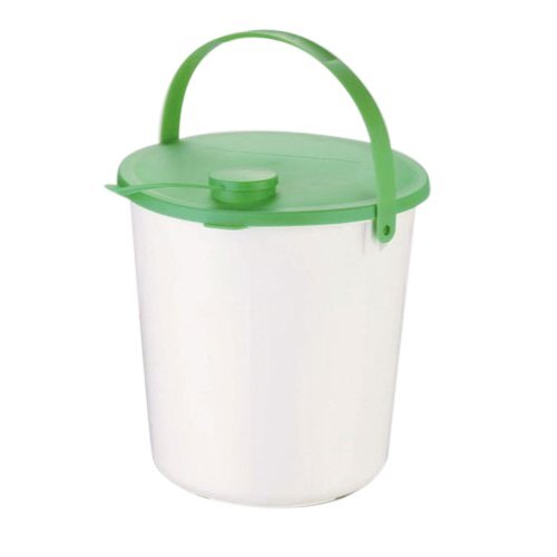 Hdpe Easy To Use Lightweight White And Green Plastic Bucket 20 Liter For Home Use