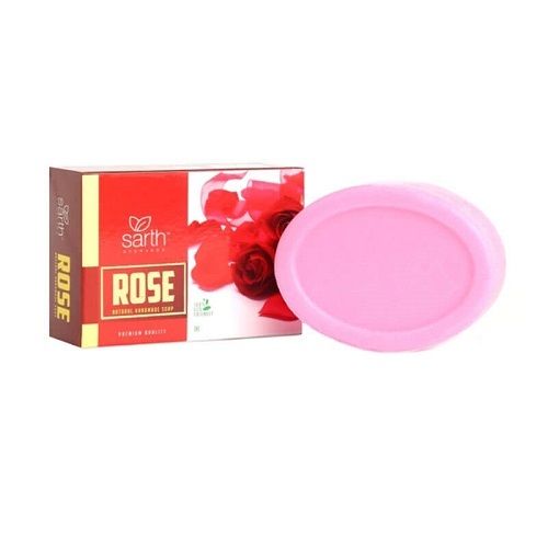 99.9 Percent Ayurvedic Pink Rose Flavor Sarth Ayurved Herbal Rose Bath Soap