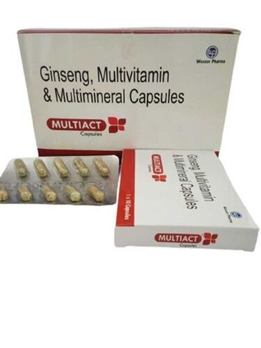 Antioxidants Minerals Ginseng Multivitamin And Iron Supplement Multiact Capsules