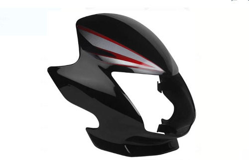 Plastic Black And Red Plastic, Weight 1000 Grams Headlight Visor For Honda Cb Shine 