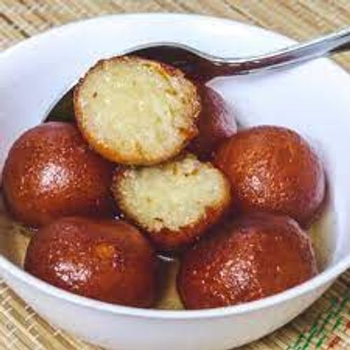 Indian Traditional Desserts Soft And Round Shaped Delicious Mouth-Melting Gulab Jamun