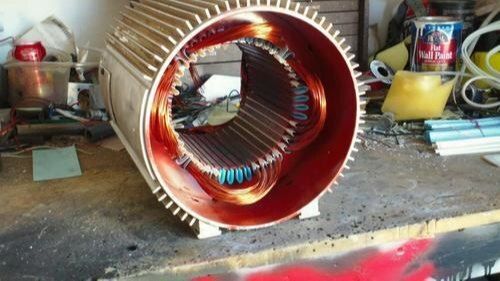 Black Induction Electric Motor