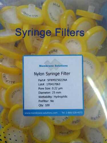 Non Sterilized PP Nylon Syringe Filter For Laboratory