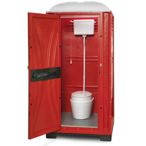 Organic Red,White And Green Flower Design Portable Toilet Main Box