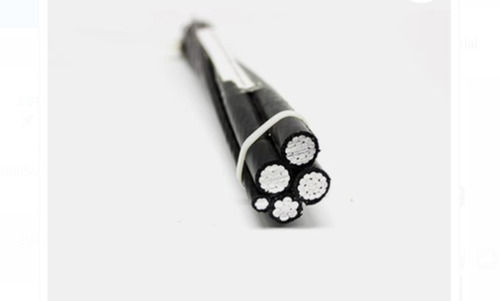 Round Shaped Aluminium Overhead Aerial Bunched Cables, For Supply Electric  Application: Industrial