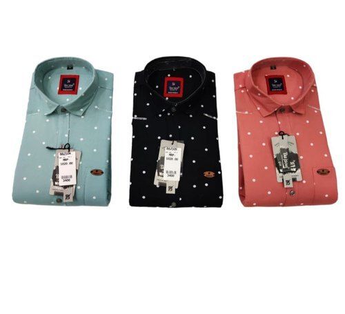 Shrink Resistance 100% Pure Cotton Comfortable And Lightweight Casual Mens Printed Shirt Age Group: 19