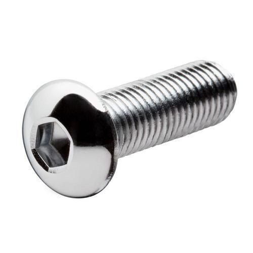 Silver Powder Coated Full Thread Strong Button Head Stainless Steel Bolt