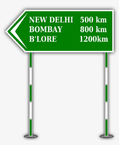  Green Color Screen Dimension 25.5*10.1Inch Pvc Flex Steel Rectangular Retro Banner Application: Road Safety