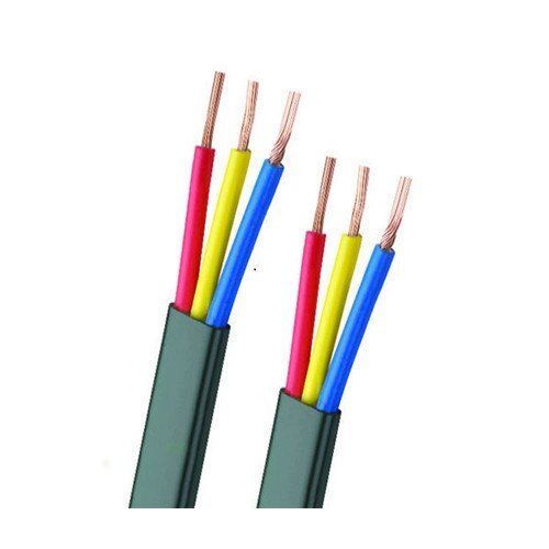 100% Conductivity Rectangle Pvc Insulated Copper Three Core Sheathed Cable Application: Industrial