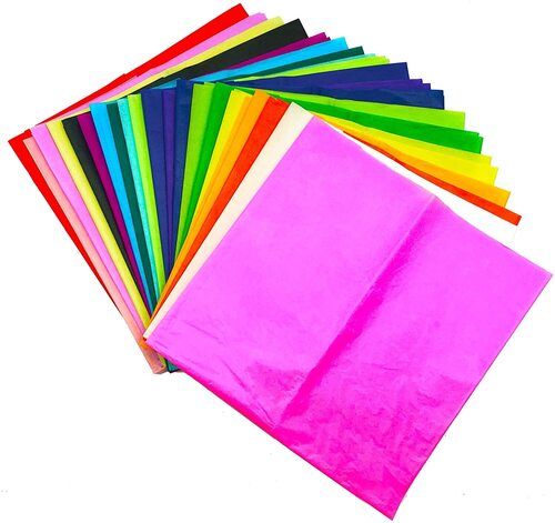 Multi Color A4 Mixed Tissue Thick Chart Paper For Crafting And Sketching Assorted