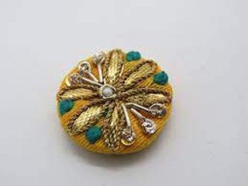 Multi Colour Beautiful Designer Highly Durable Thread Embroidered Elegant Look Stylish Button