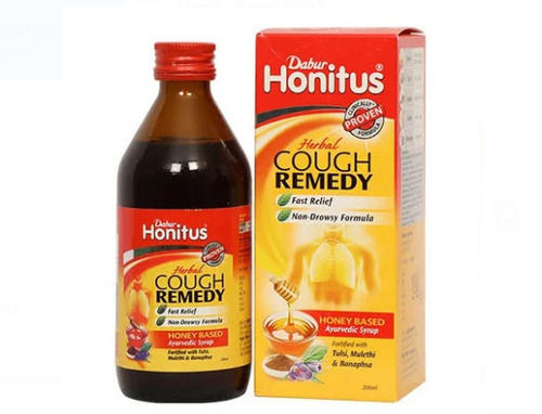 Dabur Honitus Honey Based Ayurvedic Cough Syrup, Pack 200 Ml 