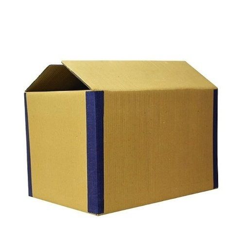 Eco Friendly Lightweight Reusable Rectangle Plain Brown Corrugated Box