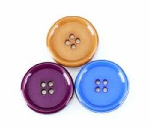 Long Lasting Lightweight Solid Plastic Plain Round Multicolor Sewing Shirt Buttons