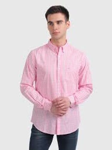 Mena  S Regular Fit Cotton Full Sleeve Pink Shirt With Classic Collar And Comfortable Wearing Installation Type: Ceiling